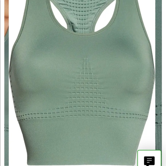 NWT SWEATY BETTY Stamina Longline Sports Bra Heath Green Women’s Size M - Picture 6 of 6